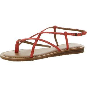 Zodiac leather braided thong strappy sandals‎